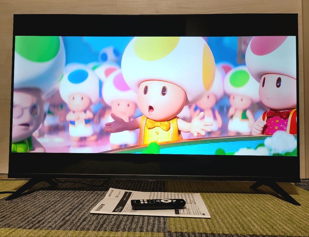 2024年製 GoogleTV搭載4K/HDR対応43V型チューナーレステレビ