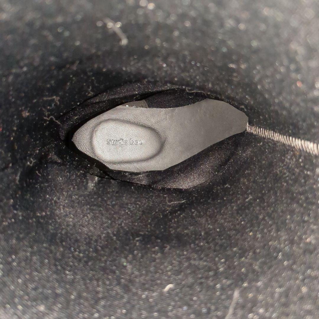 【試着のみ新品】24.5cm studio doe ロングブーツ ブラック黒39