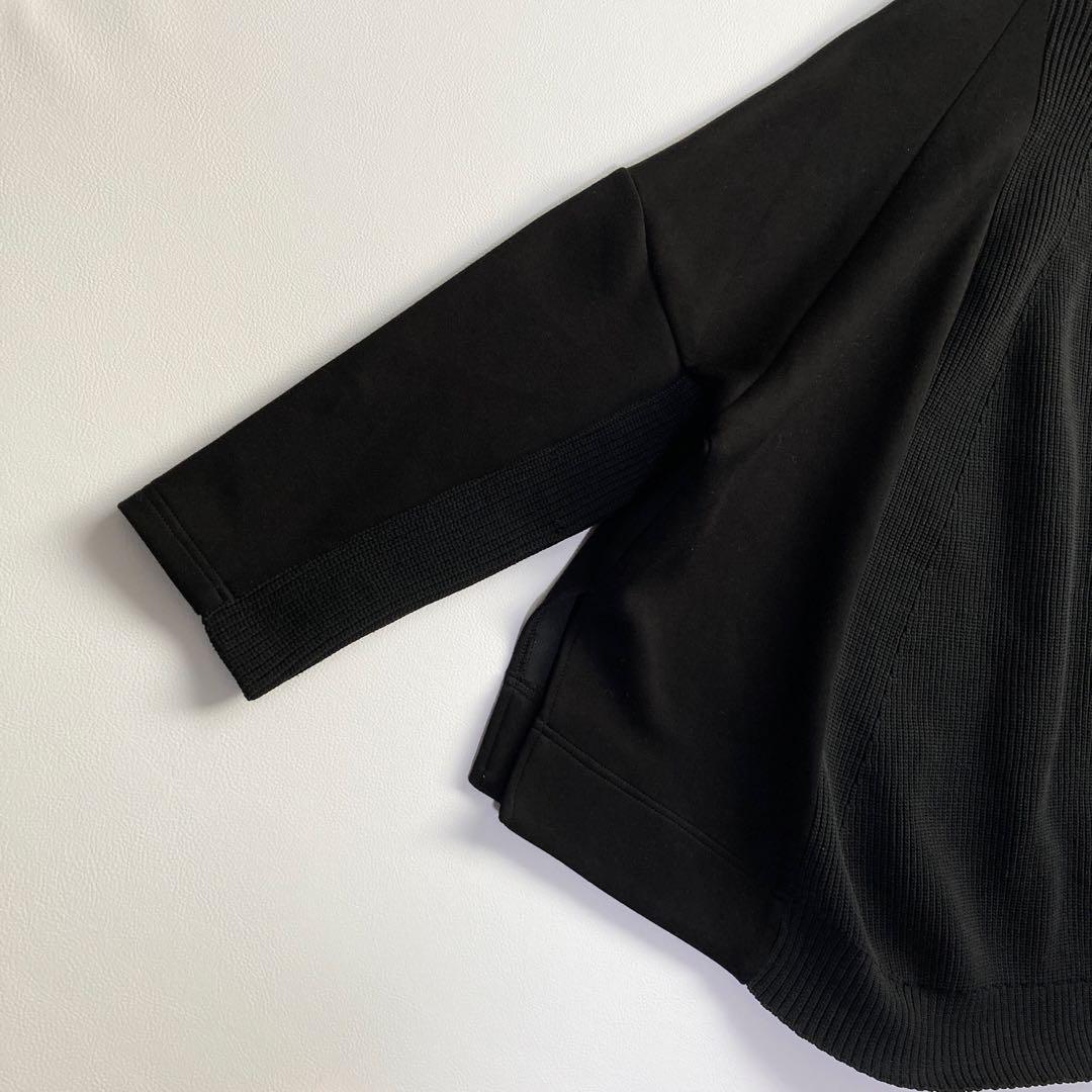 極美品 ビアズリー ニットコンビダンボールプルオーバー 24AW ブラック