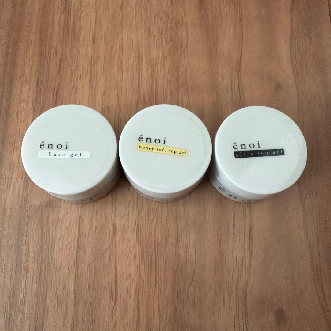 新品☆【enoi】ベース_ハニーソフトトップ_グラストップ3点セット