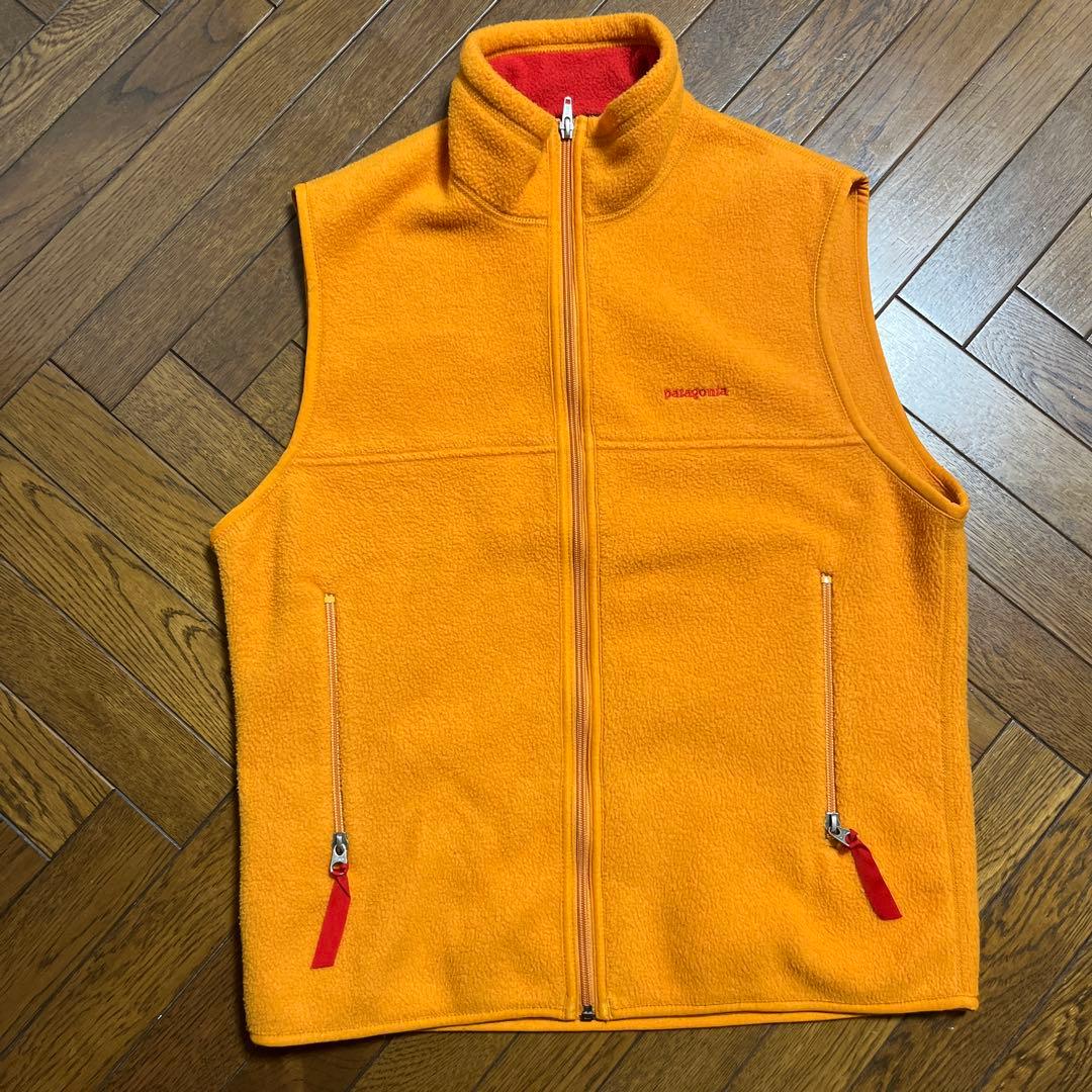 patagonia Synchilla シンチラ ベスト S オレンジ - メルカリ
