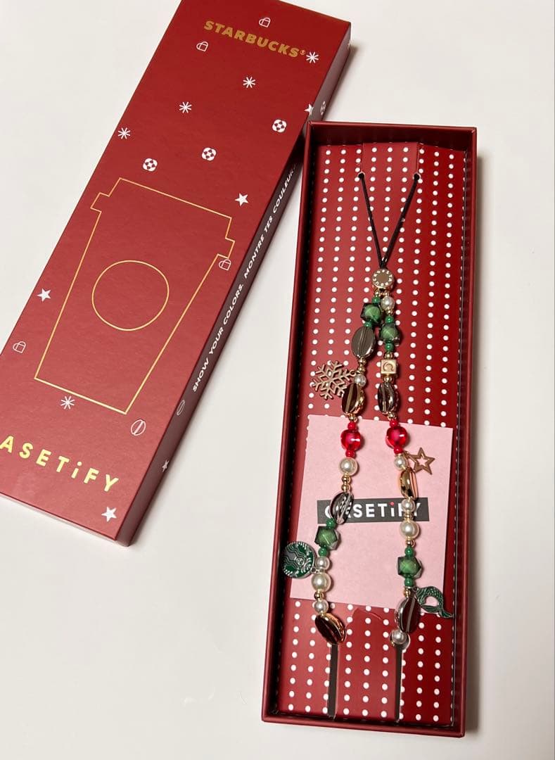 新品未使用】 中国スタバ 会員限定 CASETiFYスマホストラップ - メルカリ