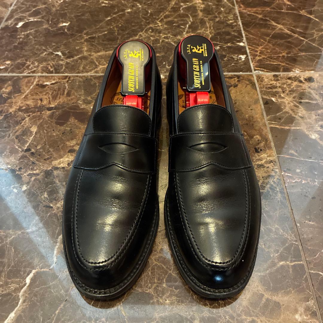 【SCOTCH GRAIN】ローファー 本革 ブラック 23.5cm