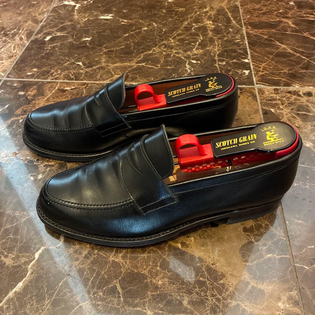 【SCOTCH GRAIN】ローファー 本革 ブラック 23.5cm