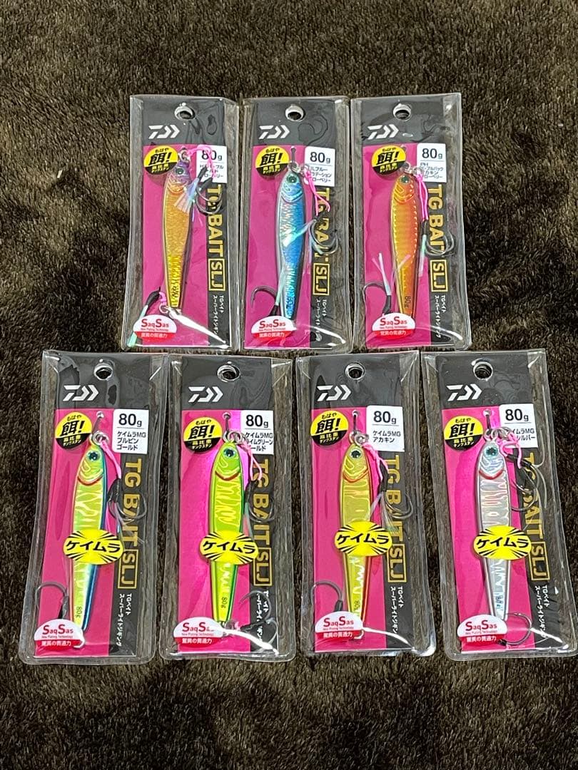 ダイワ DAIWA 人気メタルジグ TGベイト SLJ 80g 7個セット - メルカリ