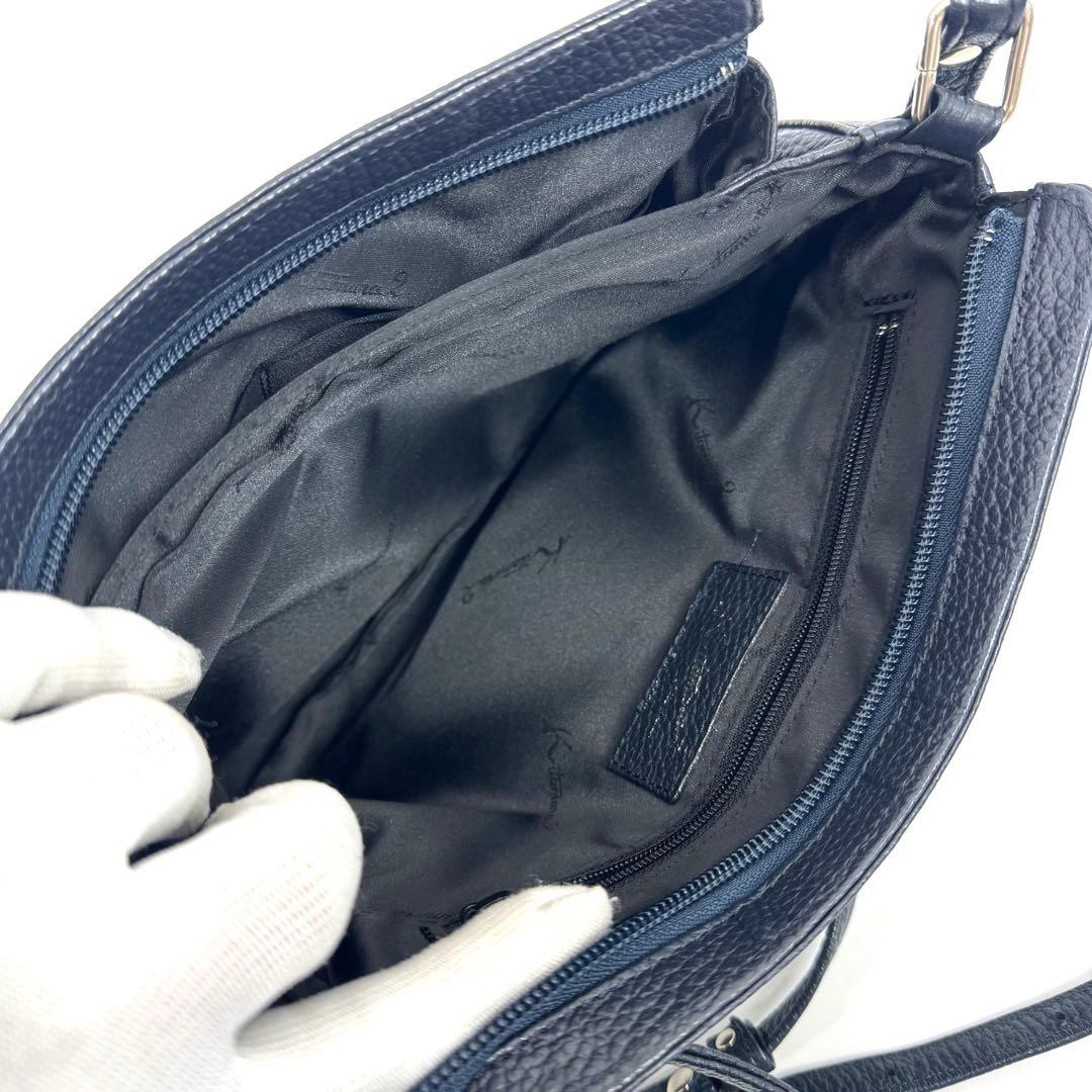 ✨現行・未使用級✨キタムラ ショルダーバッグ N2-40 立体ロゴ 斜め