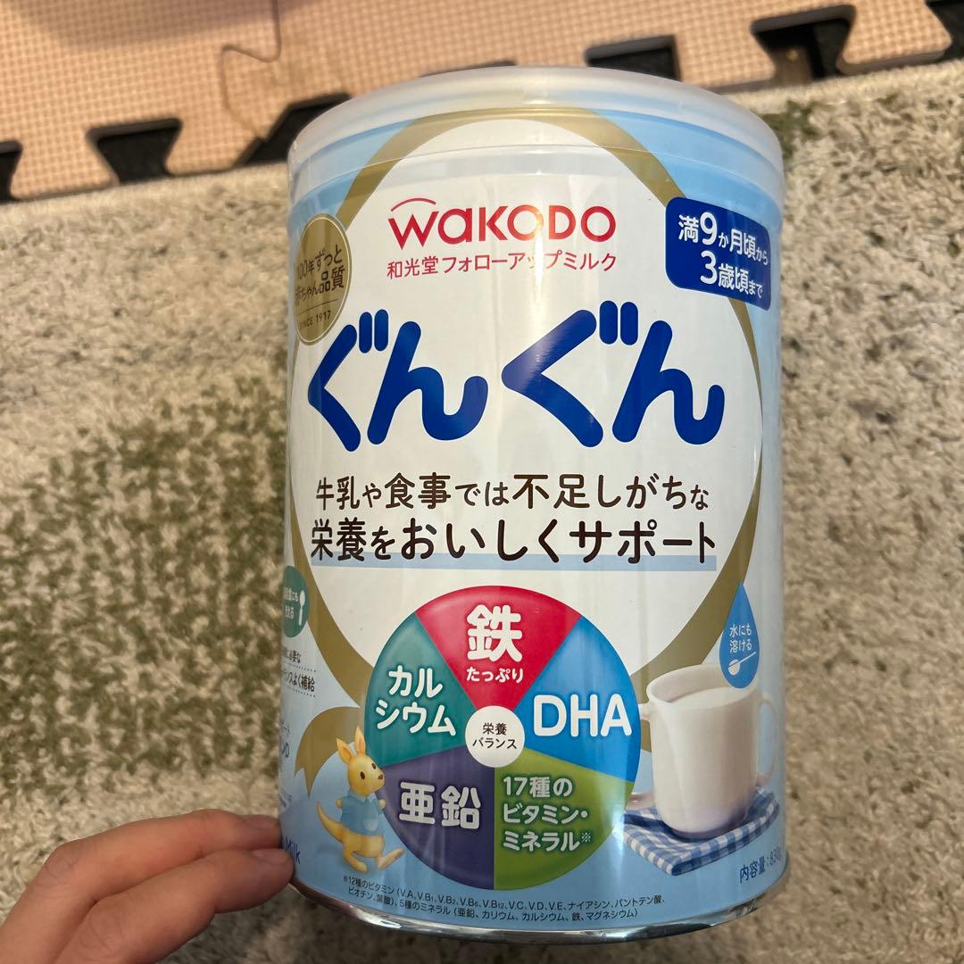 粉ミルク　和光堂　ぐんぐん　　6缶セット 和光堂）ぐんぐん 大缶 4980g（830g×6缶）＋おまけスティック20本付き