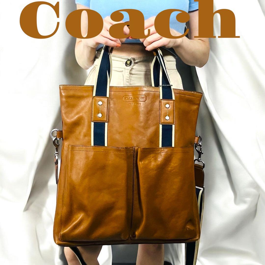 Coach コーチ　ヘリテージレザー２WAYトートバッグ70558 ユニセックス 楽天市場】COACH トートバッグ コーチ F70558 Heritage Web Leather