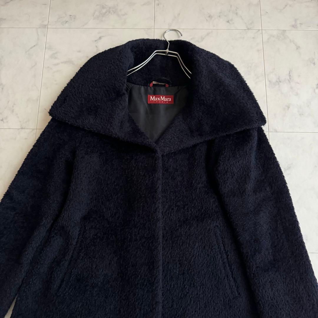 美品 高品質 マックスマーラ ストゥディオ アルパカジャギーコート