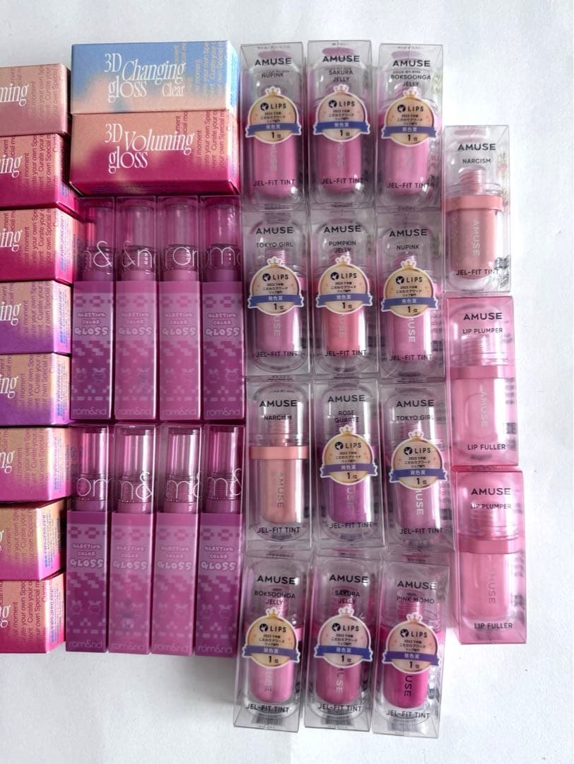 リップ類まとめ売り ロムアンド シピシピ フィー アミューズ 計47点