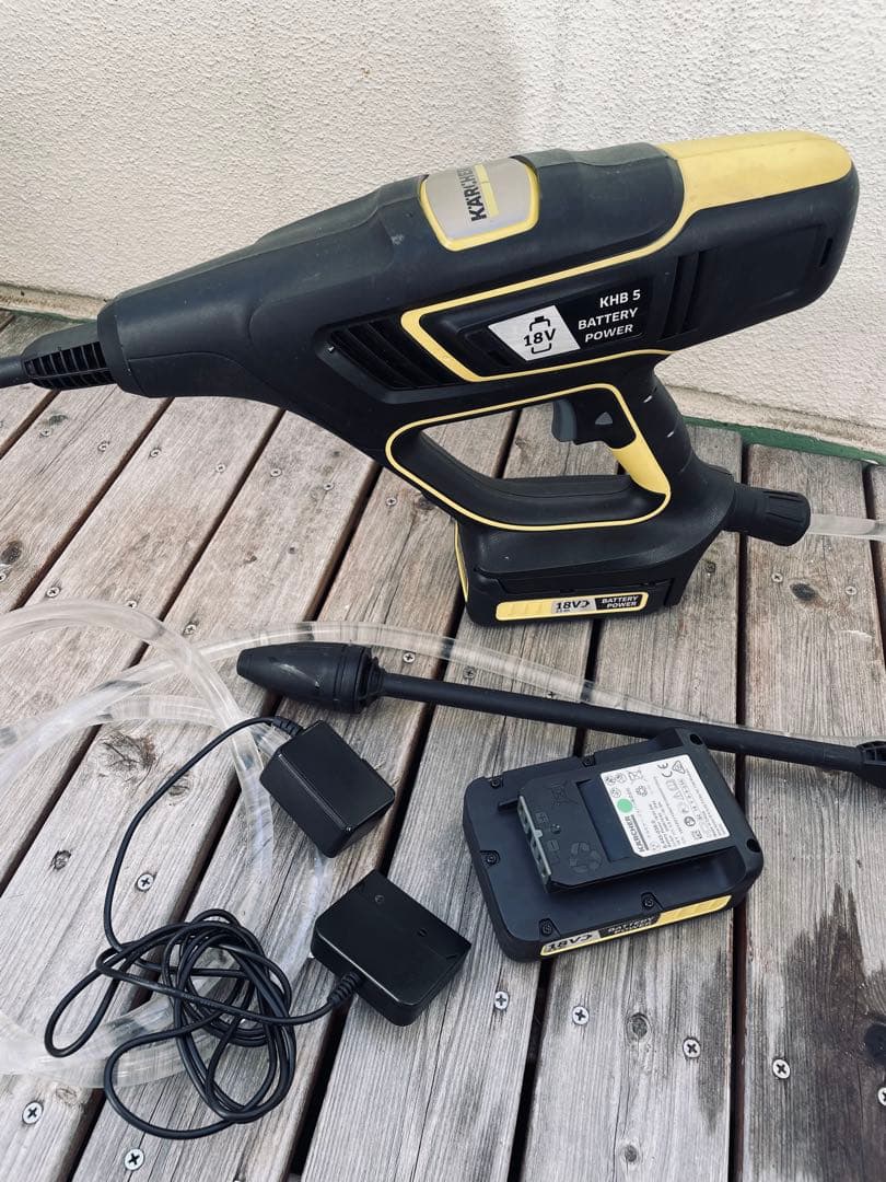 ケルヒャー KHB5 予備バッテリー ホース付き 高圧洗浄機 KARCHER KHB 5 バッテリーセット- モバイル高圧洗浄機 | ケルヒャー