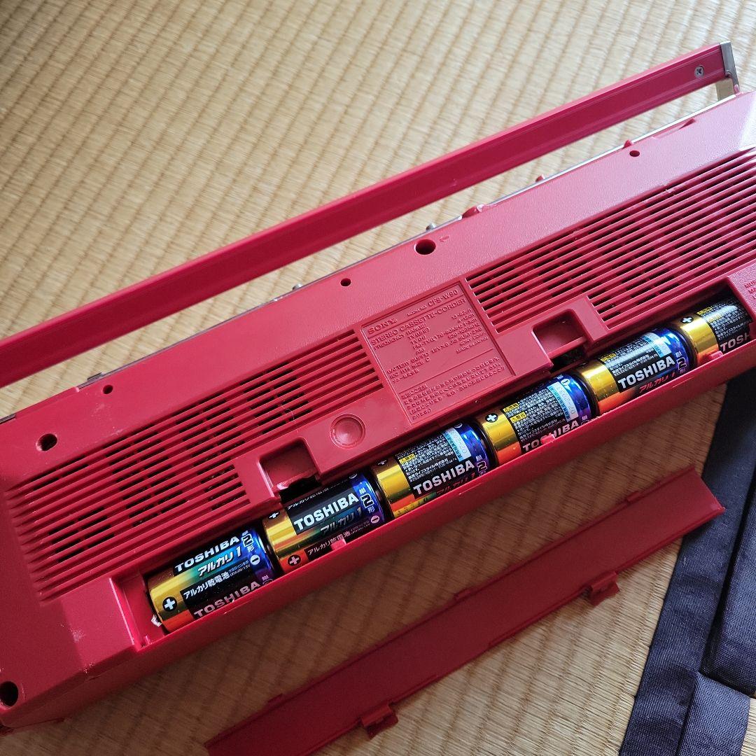 2台セット】SONY ダブルカセットラジカセ レッドSFS-W90 - メルカリ