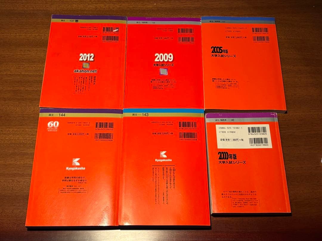 後期赤本6冊セット】九州大学・後期 1995〜2016 - メルカリ