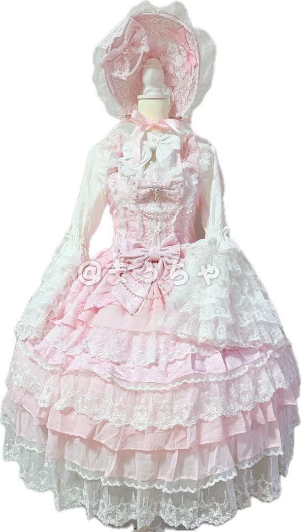 Han Girl】恋羽の結び ロリィタドレスセット ピンク 甘ロリ - メルカリ