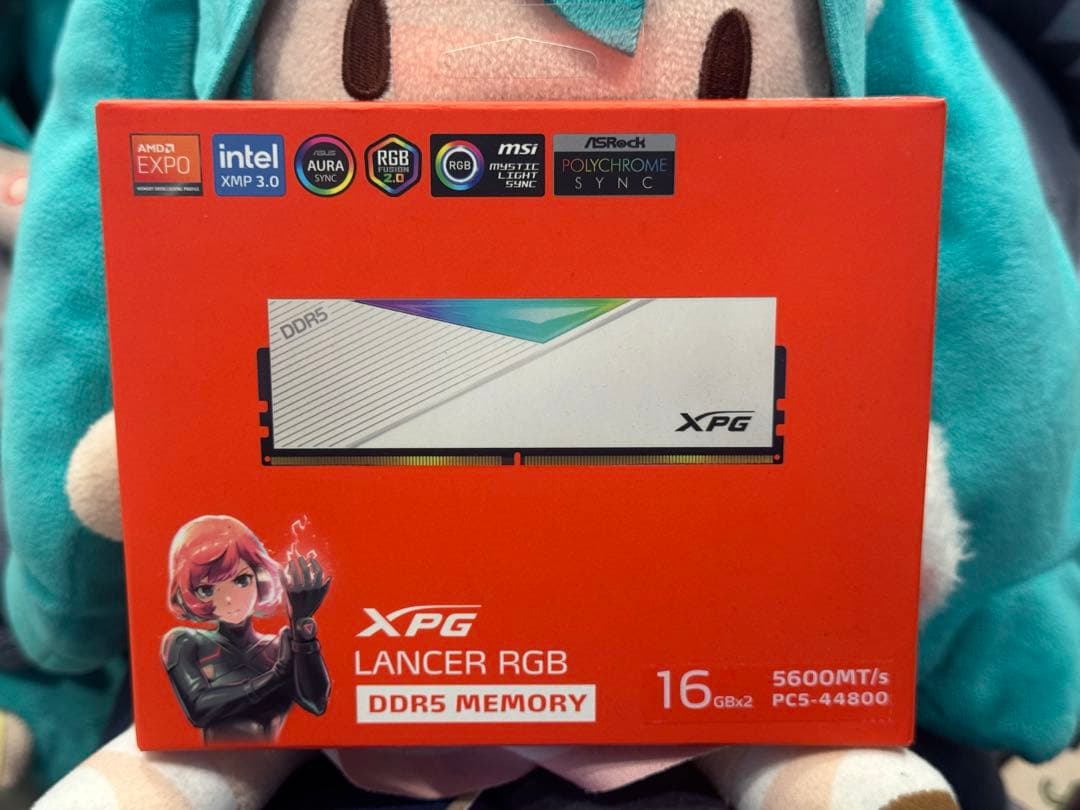 メモリー XPG LANCER RGB DDR5 16GB 5600MT/s LANCER RGB DDR5 DRAM モジュール | XPG