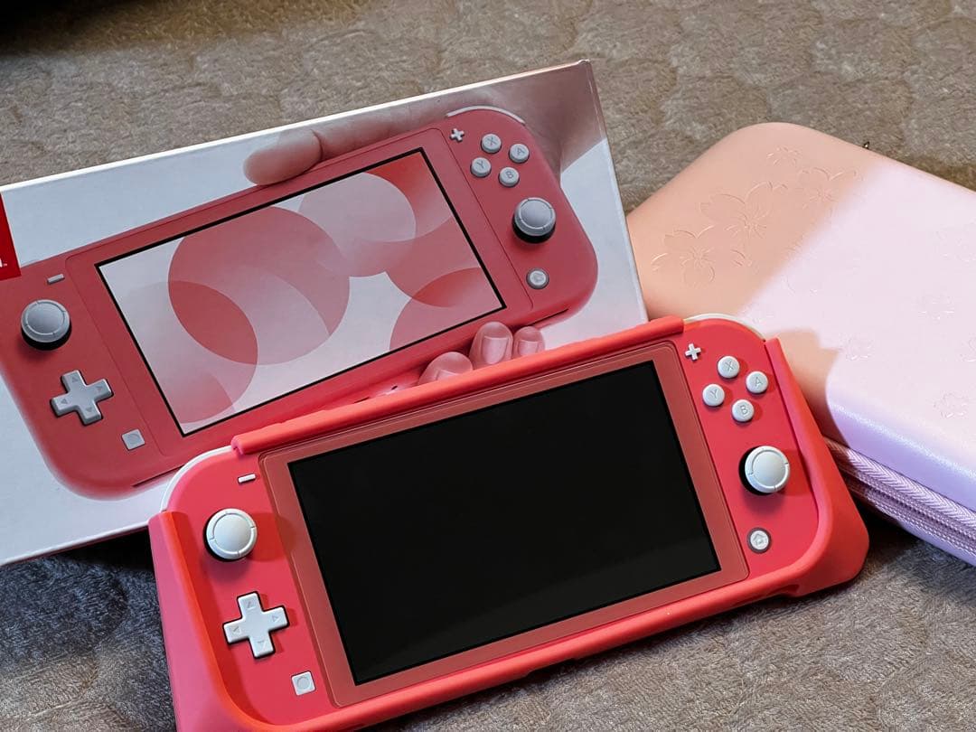 Nintendo Switch Lite ピンク本体 充電器付き-セルゼロマックス
