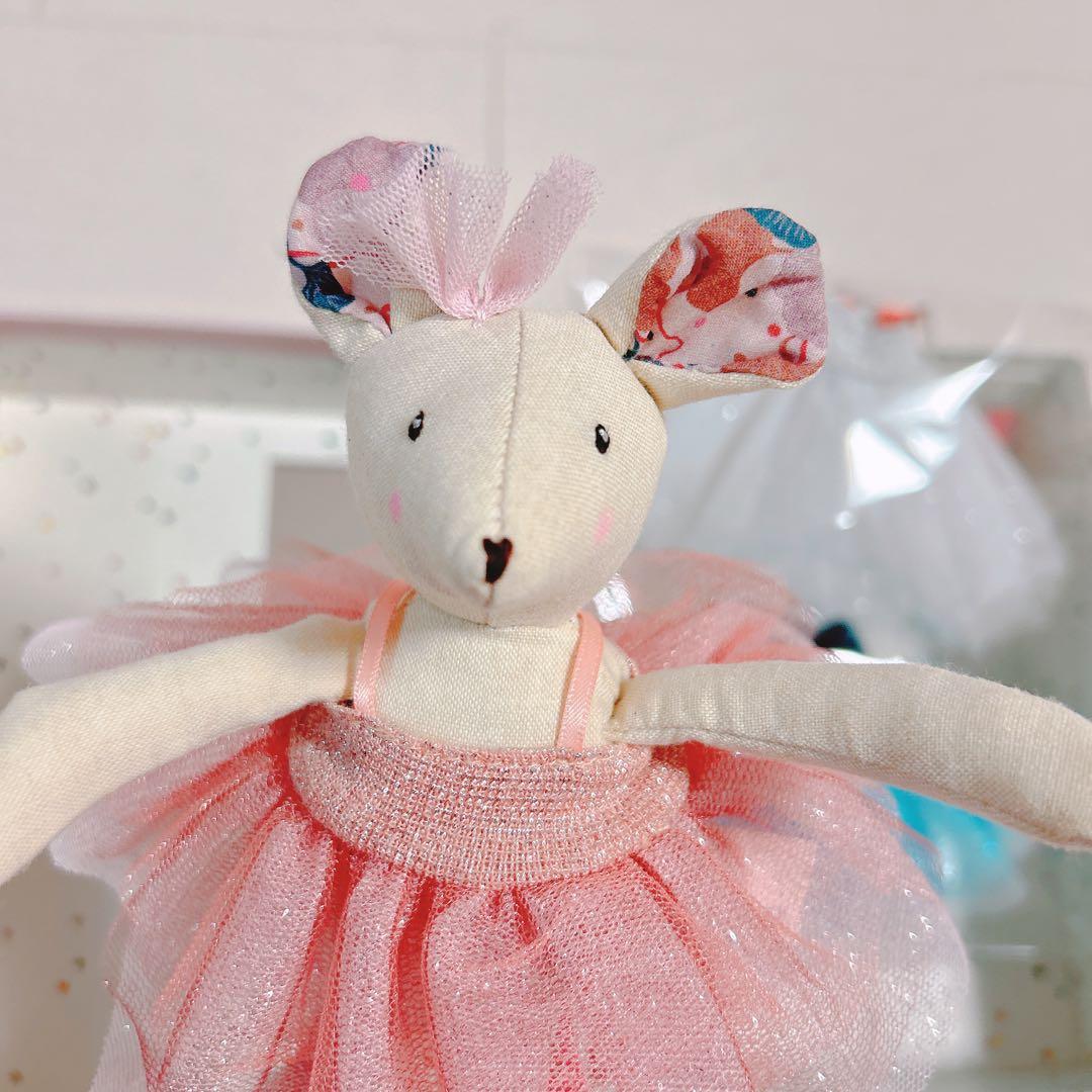 ムーランロティ ネズミ バレリーナ 着せ替え ぬいぐるみ ボーネルンド