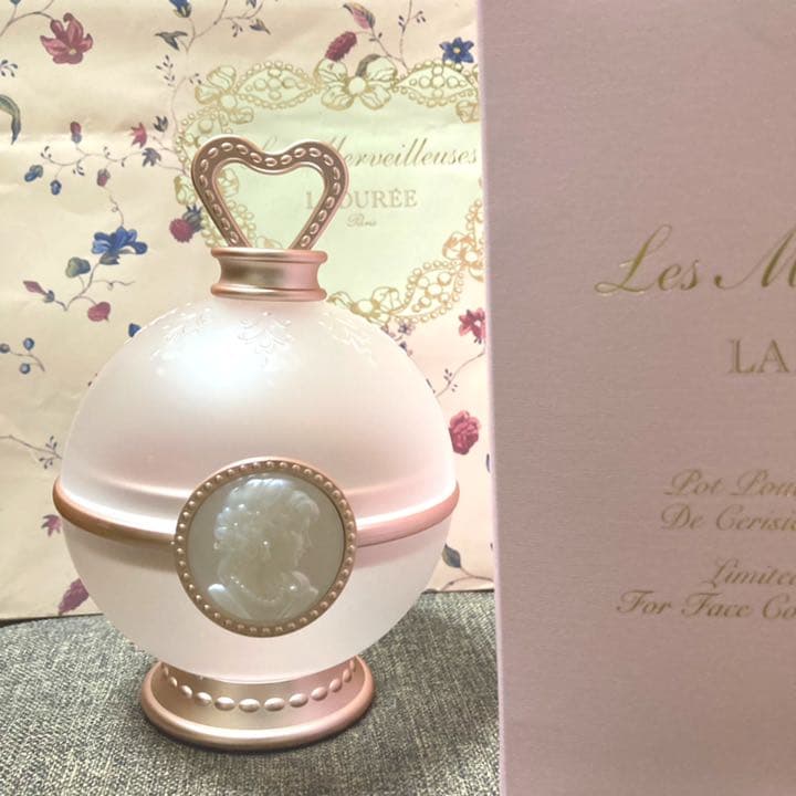 限定 リミテッドエディション サクラ ポット LADUREE 試してみた】リミテッド エディション ポット フォー フェイスカラー