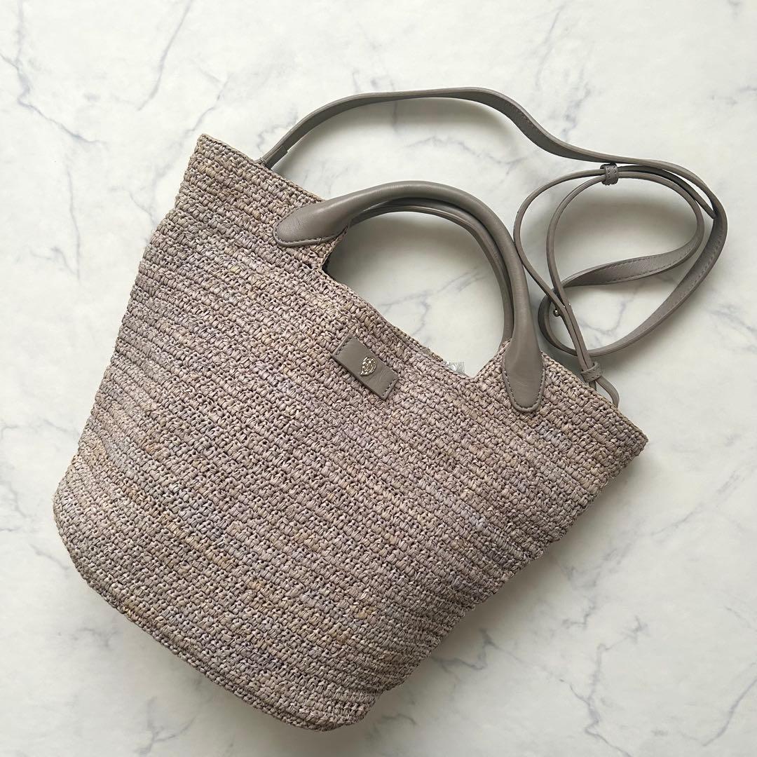 極美品✨ヘレンカミンスキー ラフィア トートバッグ CassiaS ショルダー付 極美品✨ヘレンカミンスキー ラフィア トートバッグ CassiaS
