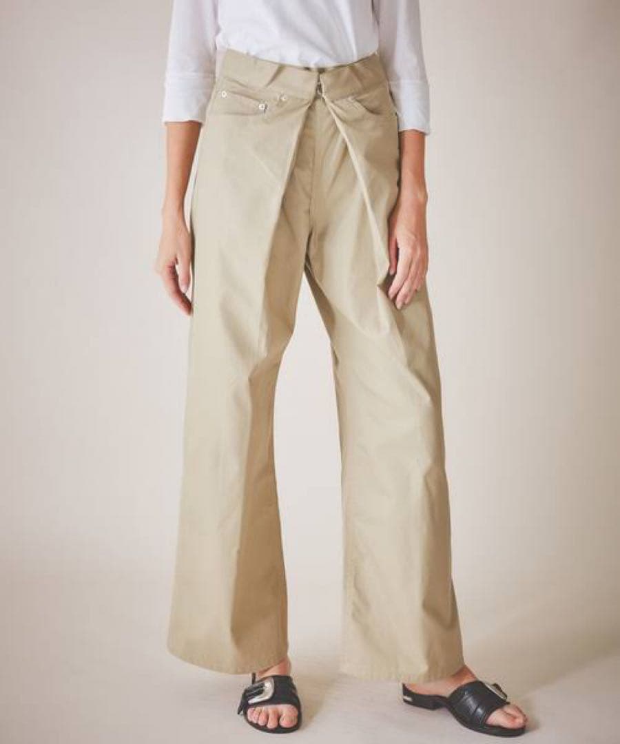 【セール】JOHN LAWRENCE SULLVAN フロントホックワイドパンツ RIGID DENIM WIDE PANTS｜WOMENS