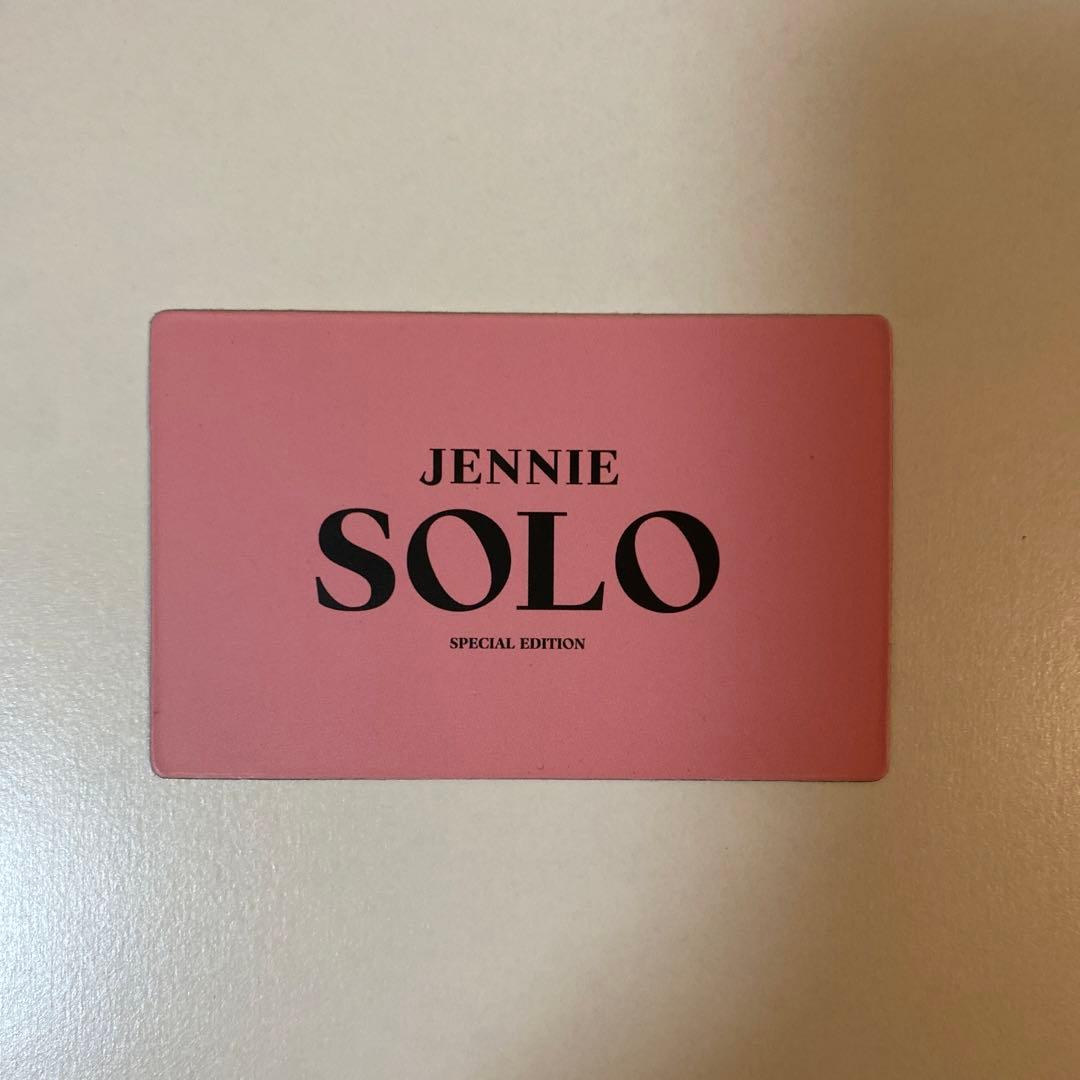 JENNIE ジェニ SOLO 先着特典 レンチキュラー トレカ - メルカリ