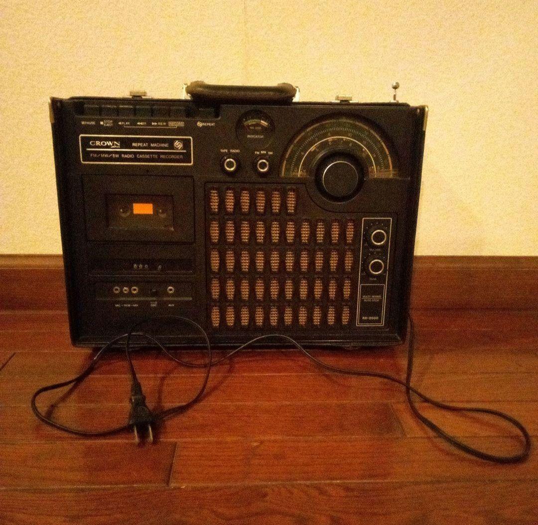 ラジオ　クラウン　CROWN　カセットテープ　レトロ　インテリア OEM他展示館/CROWN COMPACT CASSETTE
