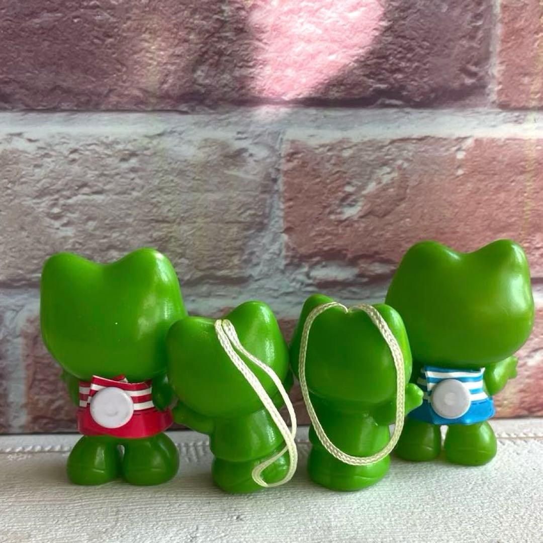 ケロちゃんコロちゃんソフビ4体コルゲンコーワ陶器製企業物昭和レトロ