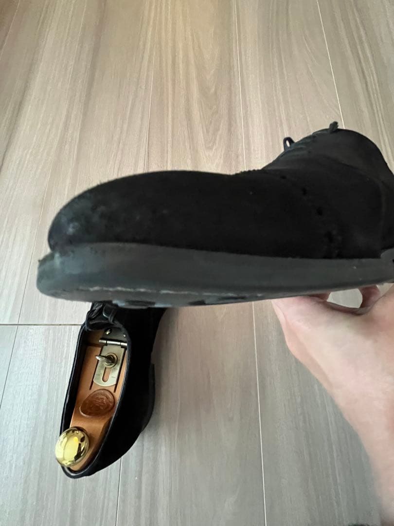 6Dクロケット＆ジョーンズ BELGRAVE 黒スエード ダイナイトソール