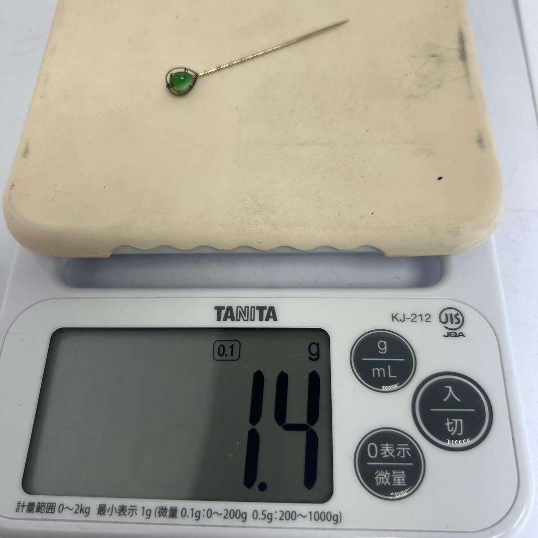 WG刻印　ホワイトゴールドピン　1.4g 5.8cm 東K8-0131☆1F