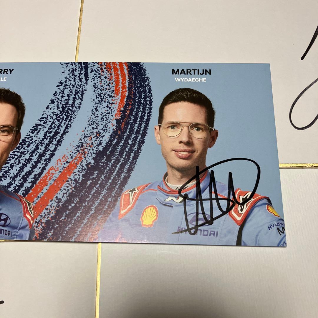 2025 ラリージャパン オィット・タナック はじめ3選手 直筆サイン色紙