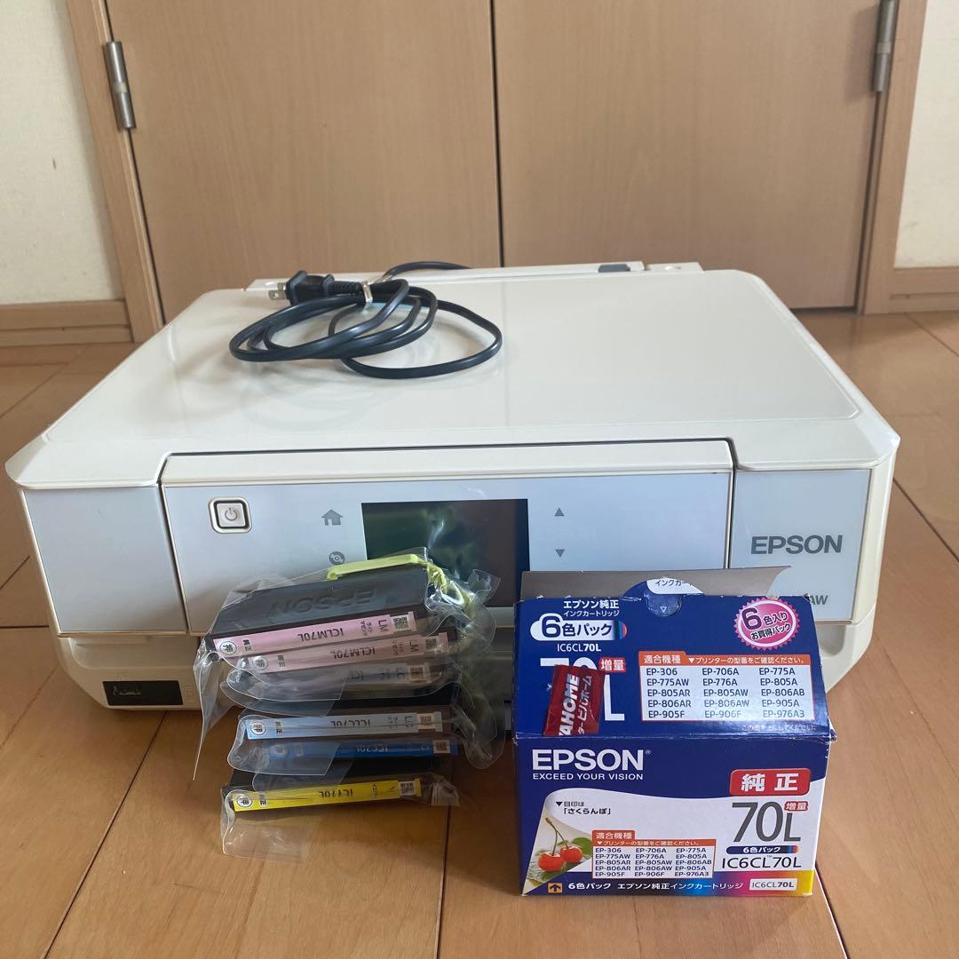 EPSON EP805-AW (インクカートリッジ付き) - メルカリ