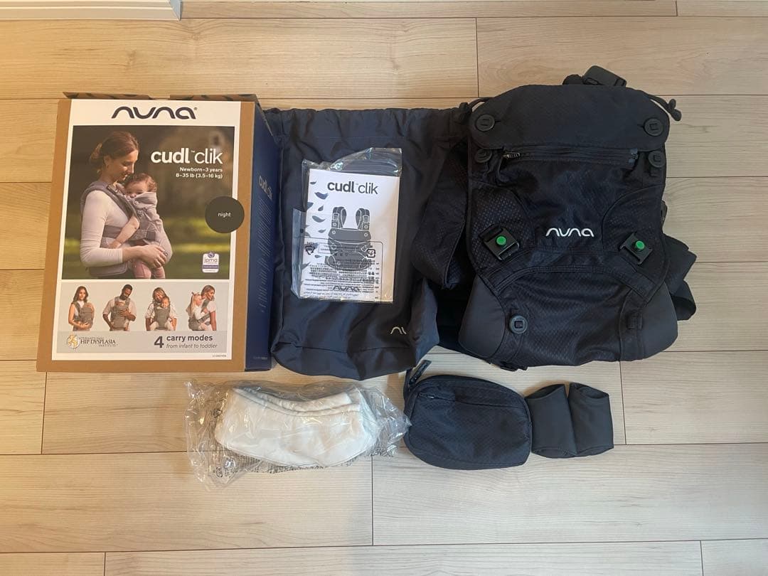 nuna ヌナ カドル クリック cudl clik ベビーキャリア　ナイト nuna ベビーキャリア カドル クリック（ナイト）」について｜カトージ