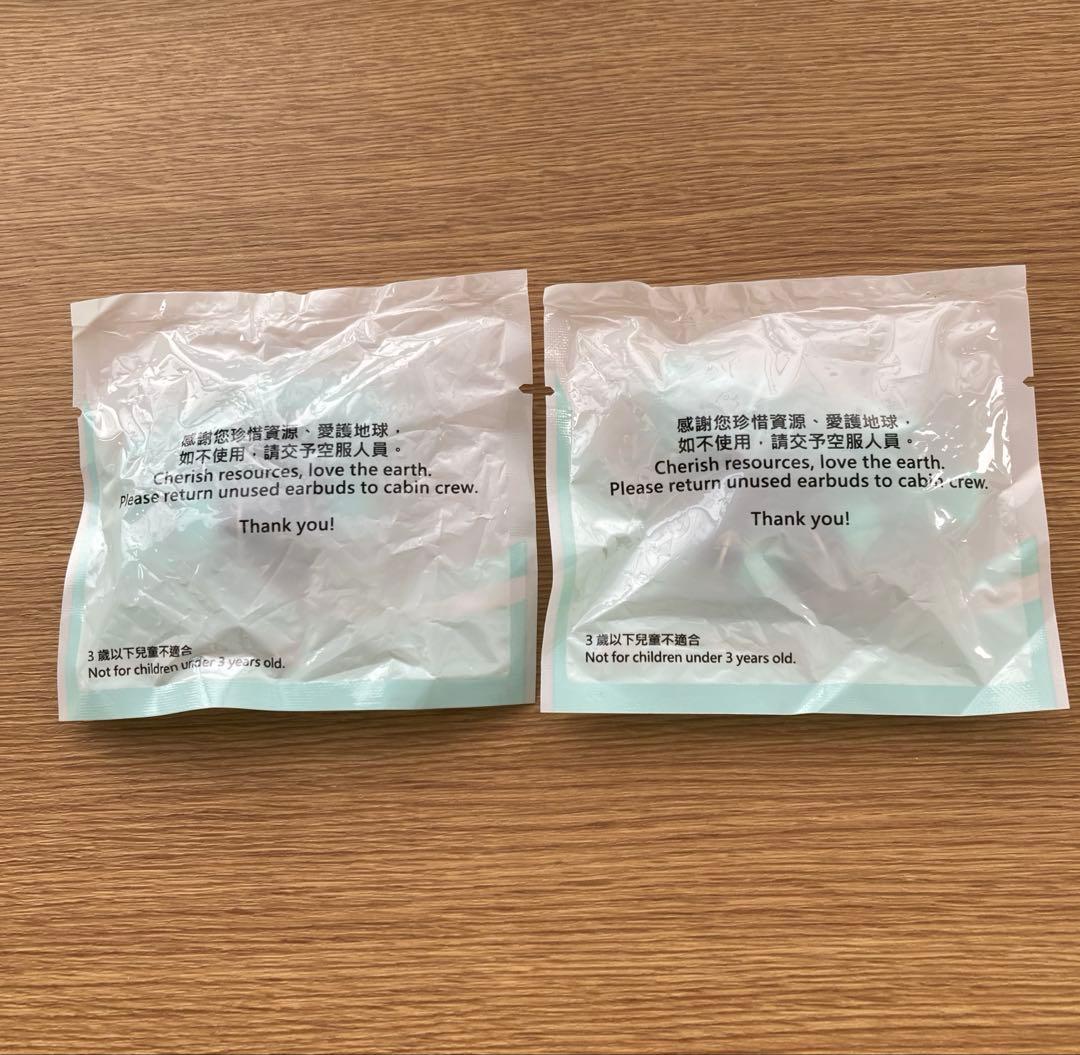 EVA AIR 有線イヤフォン 2セット ミントグリーン - メルカリ