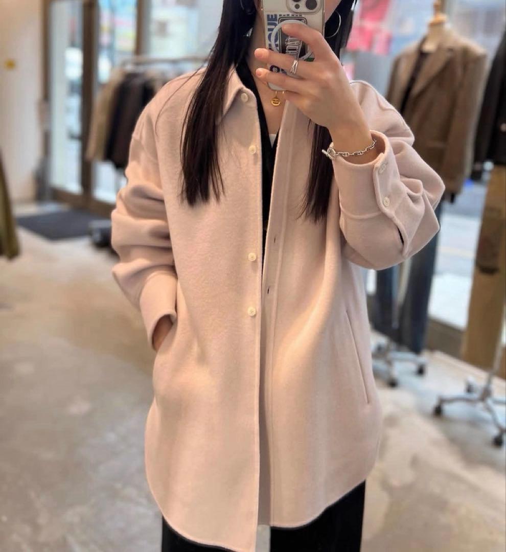 新品即発送TODAYFUL Wool Shirts Jacket ピンク36