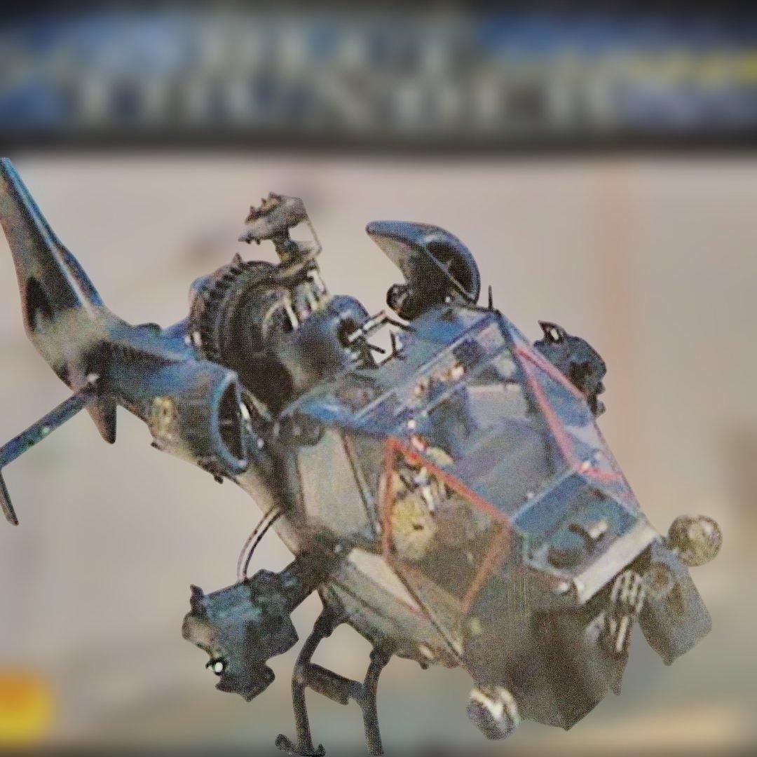 アオシマ ブルーサンダープラモデル 1/48 メタル製ガトリング砲付