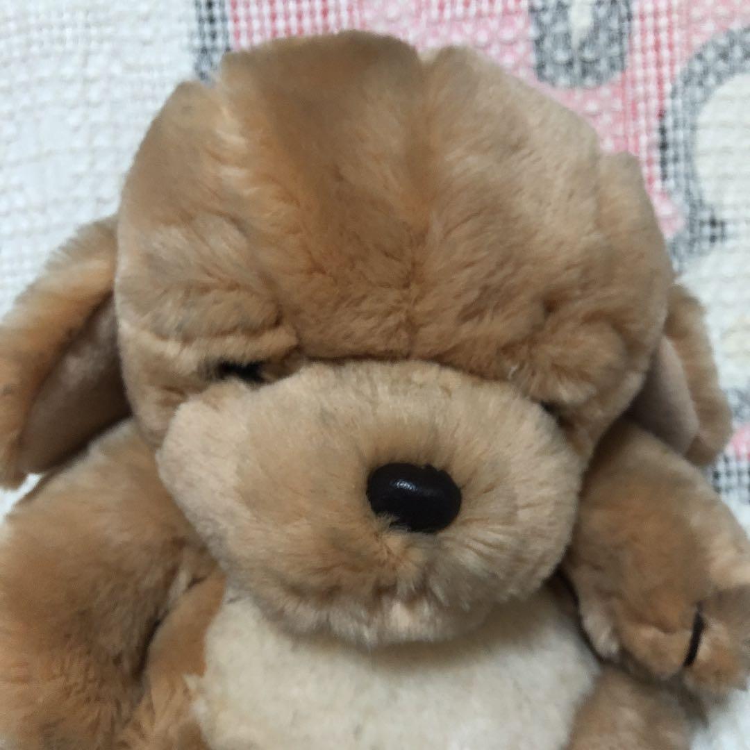 昭和レトロ ヴィンテージ ぬいぐるみの三英 犬 ぬいぐるみ 中古品
