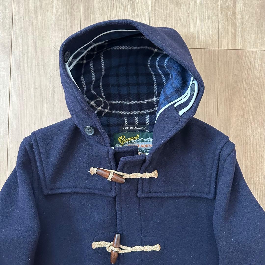 美品】グローバーオール ダッフルコート ネイビー イングランド製 英国