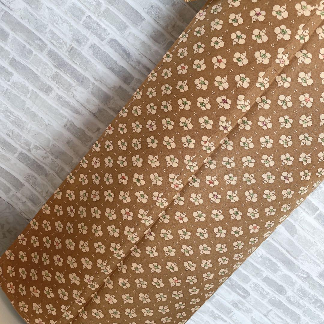 紬　フルセット　横見梅　小梅　小紋　かわいい　バチ衿　着物　H6