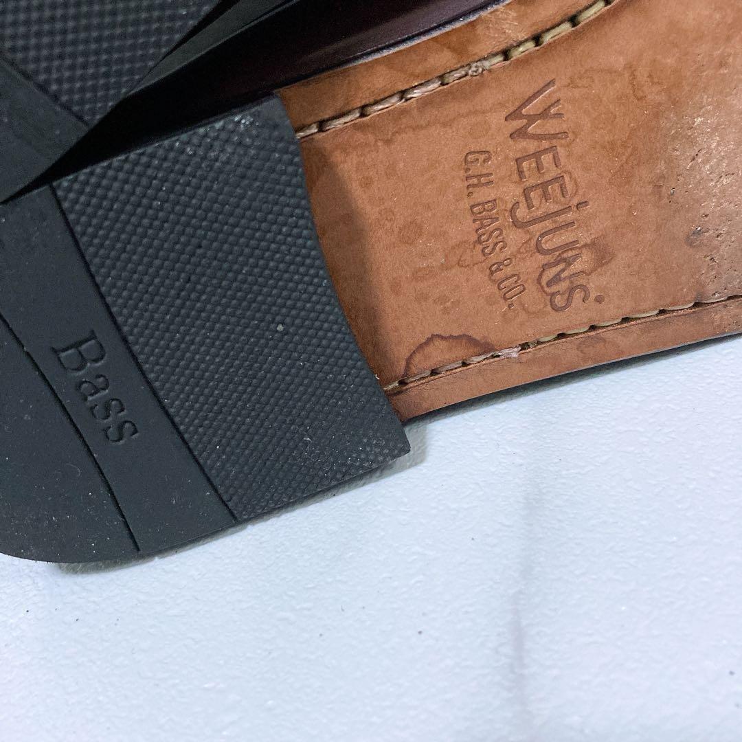 G.H.BASS ローファー LOGAN 革靴 本革 バーガンディ 25 7