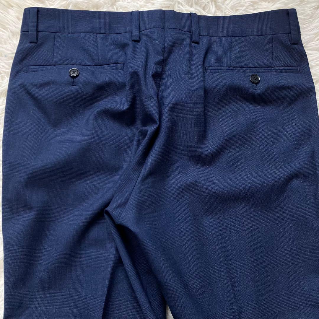 《極美品早い者勝ち》グリーンレーベルリラクシングスーツセットアップネイビー