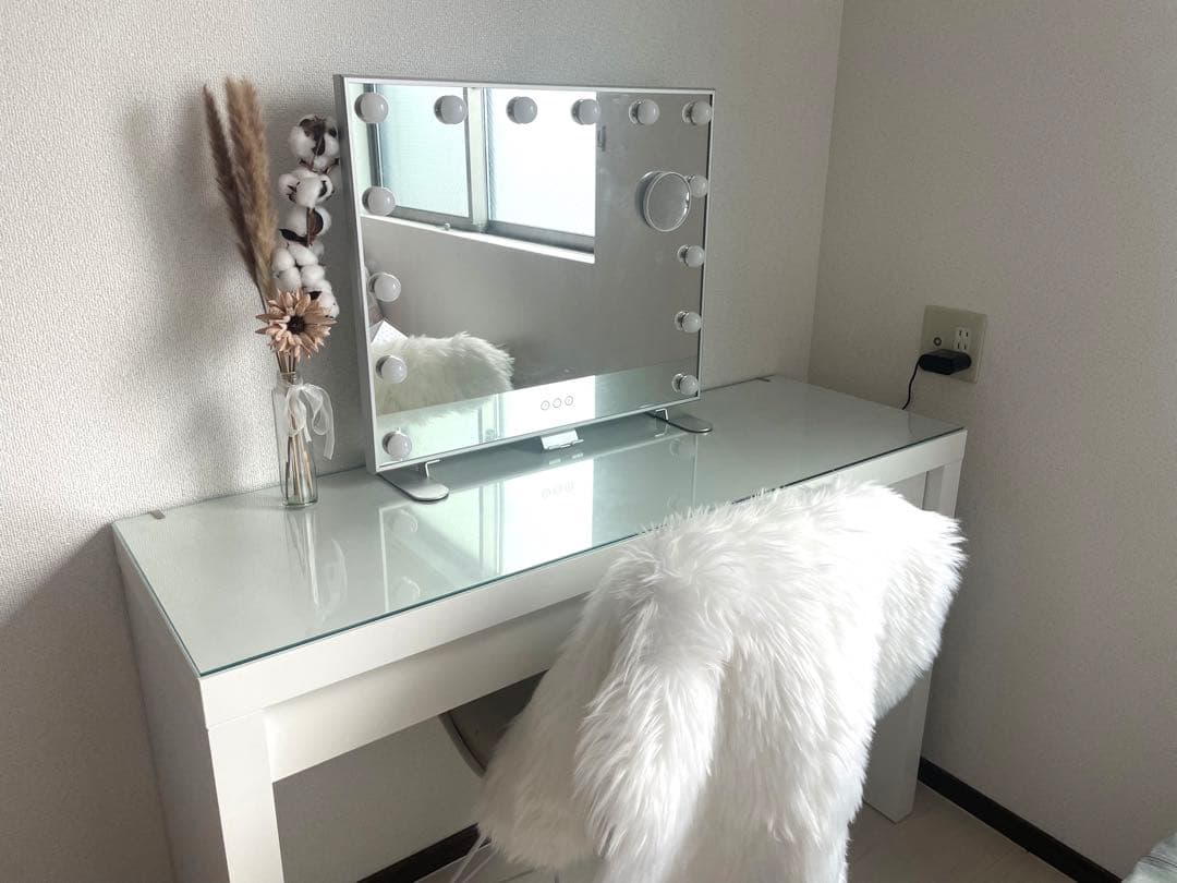 断捨離☆Powwow様】ドレッサー IKEA マルム ※鏡、椅子付き - メルカリ