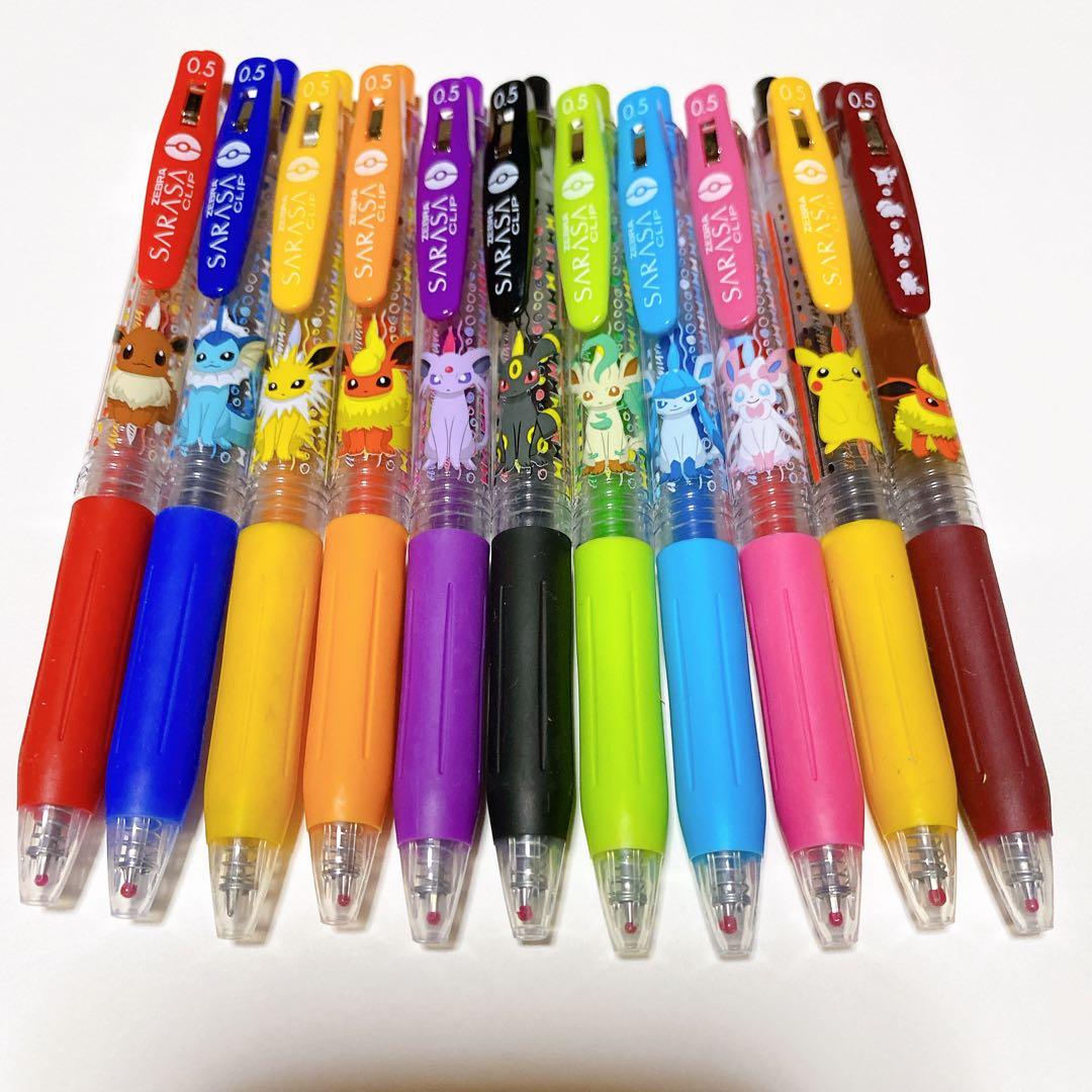 sarasa ボールペン ポケットモンスター イーブイフレンズ ピカチュウ