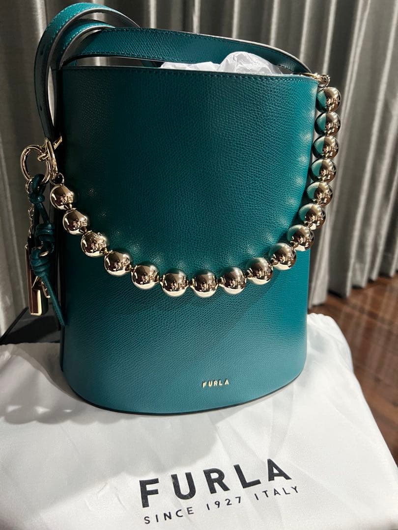 FURLA ティール レザー ショルダーバッグ FURLA（フルラ） バッグ レディース ショルダーバッグ アウトレット