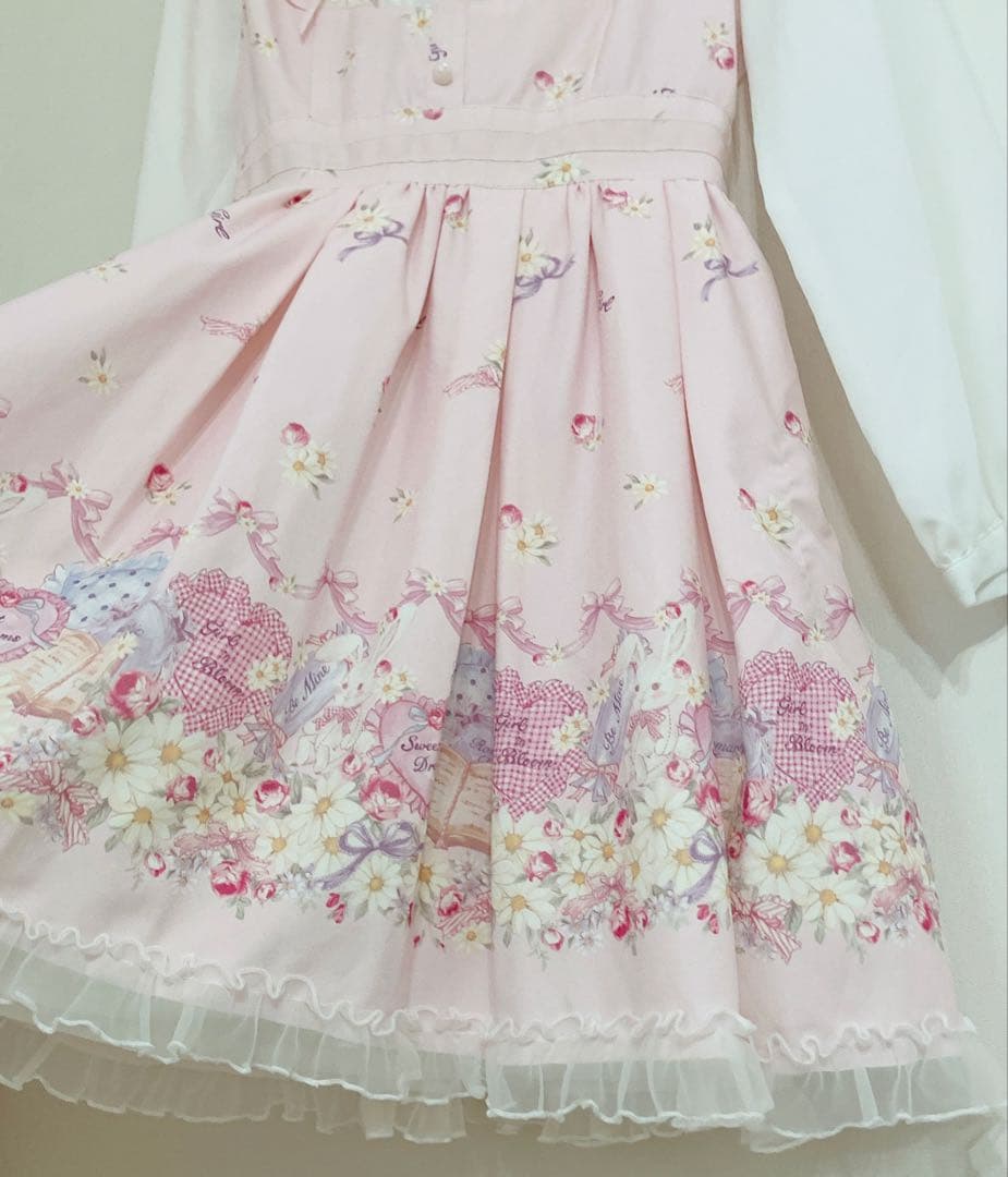 LIZ LISA リズリサ CupcakeBunny柄ワンピース ピンク - メルカリ