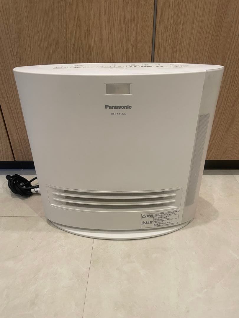 Panasonic 加湿セラミックファンヒーター　DS-FKX1206 パナソニック 加湿セラミックファンヒーター DS-FKX1206-W 1台 - アスクル
