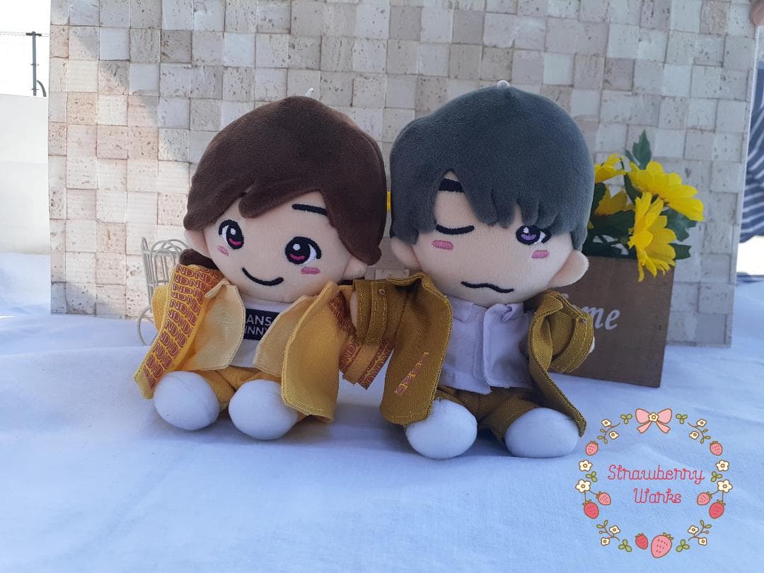 ちびぬいなにわ男子1stLove＆花婿風服衣装白スーツ高橋恭平