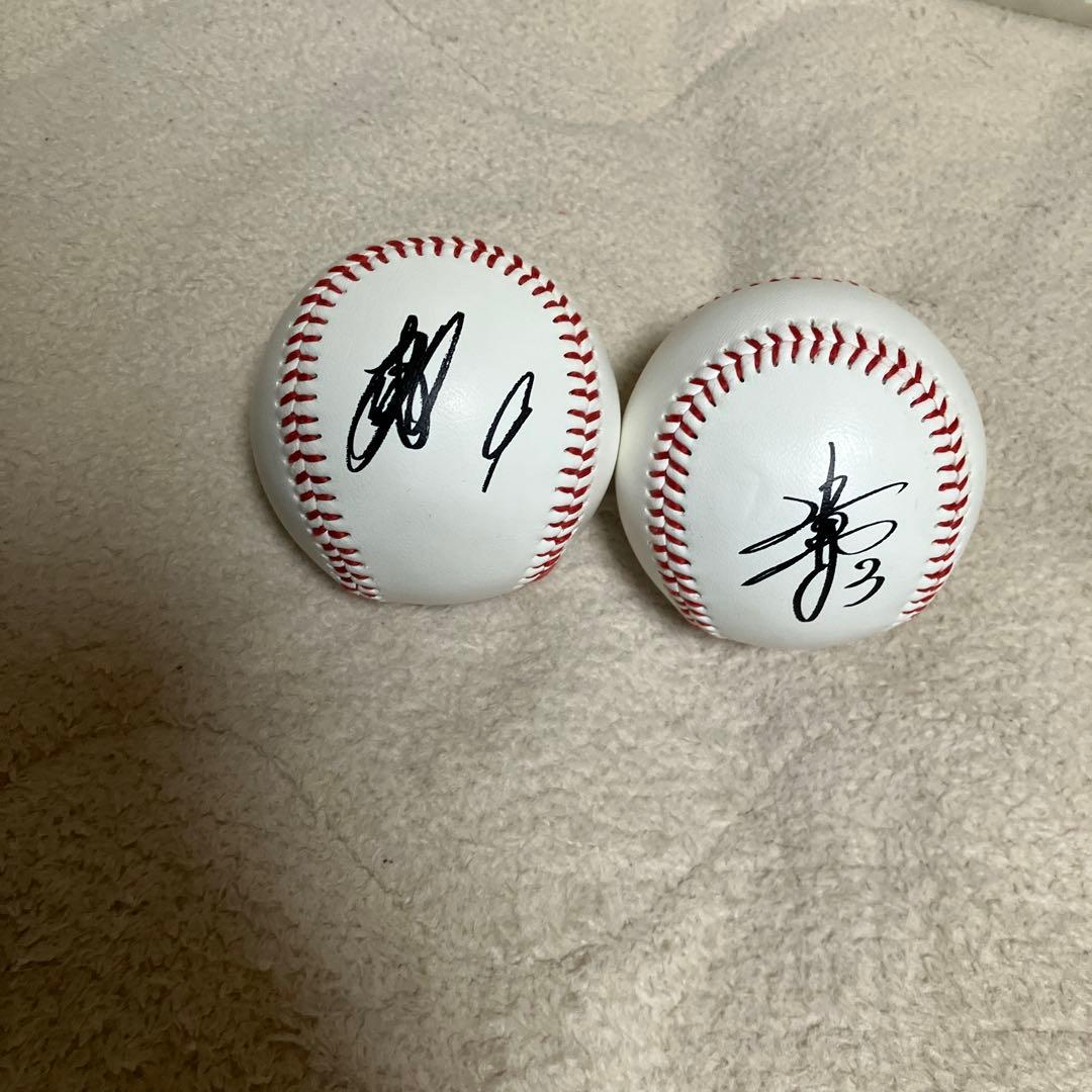 SoftBank HAWKS サイン入り野球ボール 2個セット 柳田、近藤 - メルカリ
