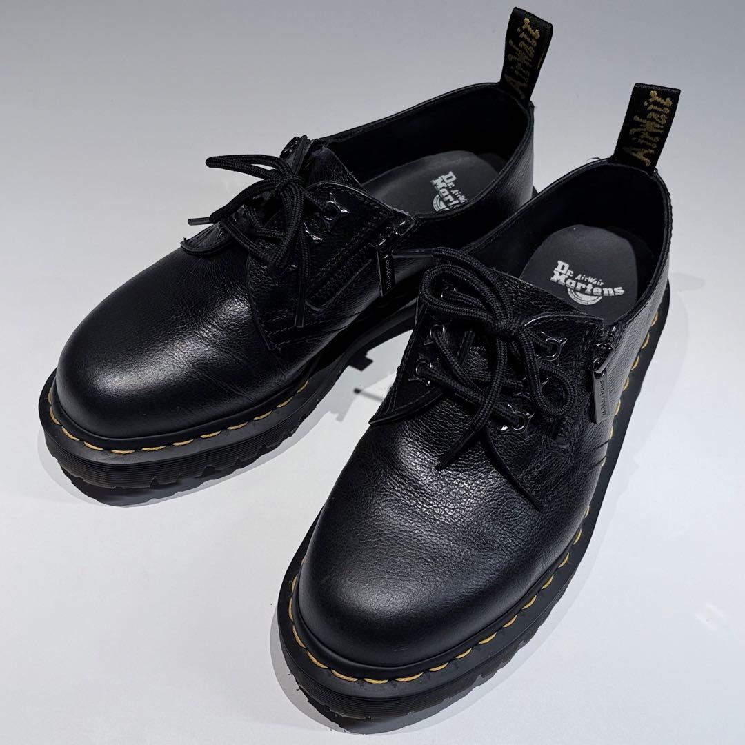 Dr.Martens1461 Zipドクターマーチン 3ホールシューズUK6 1461 ジップ ベックス ホワイトステッチ 3 ホール シューズ