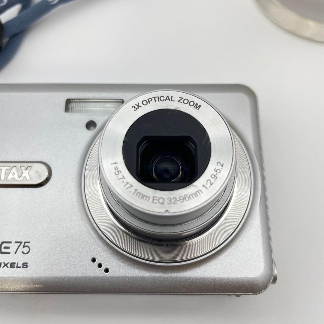 スマホ転送OK✨PENTAX Optio E75✨動作確認済 可愛いコンデジ♪ - メルカリ