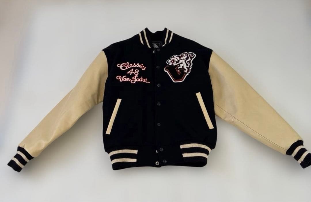 Van Jacket スタジャン 48 ネイビー/ベージュ - メルカリ